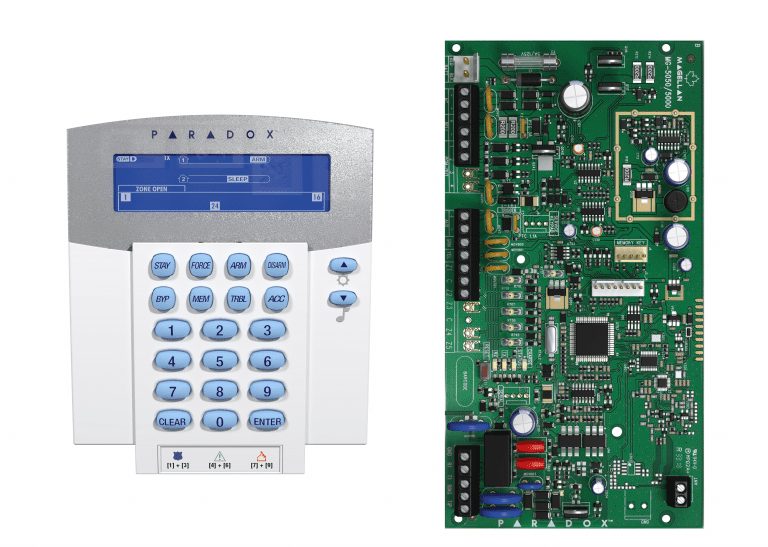 PARADOX-MG5000-K37 کنترل پنل بی سیم 32 زون MG5000 به همراه کی پد K37 و ریموت REM1 - Image 1